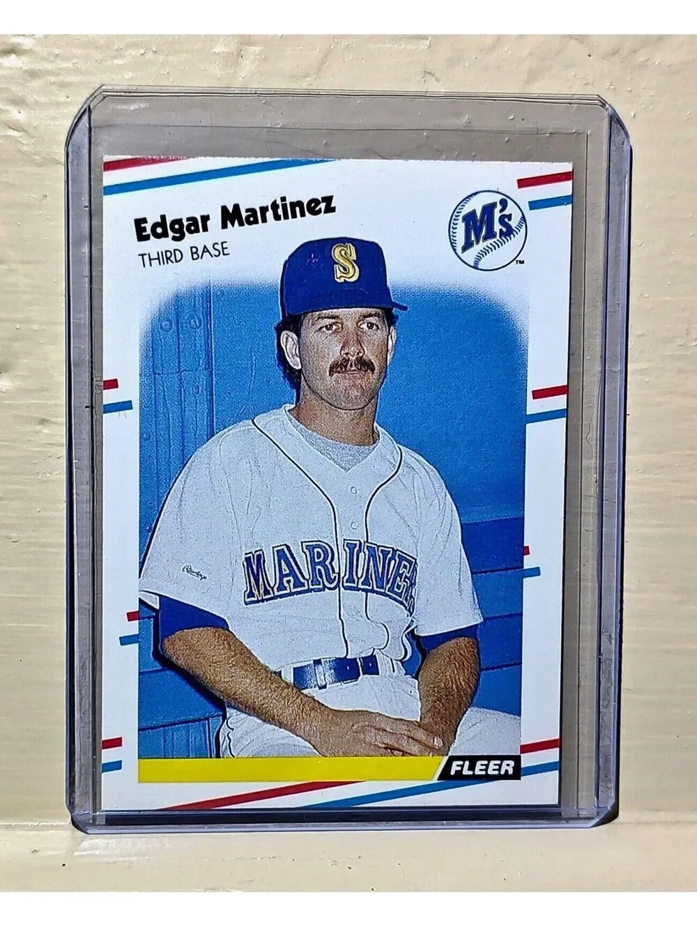 Edgar Martinez 1988 Fleer MLB #378 Baseball Card Seattle Mariners